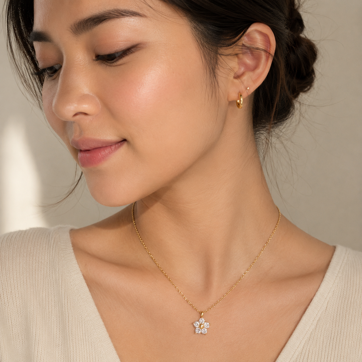 THE ELLE™ — Garden Flower Necklace