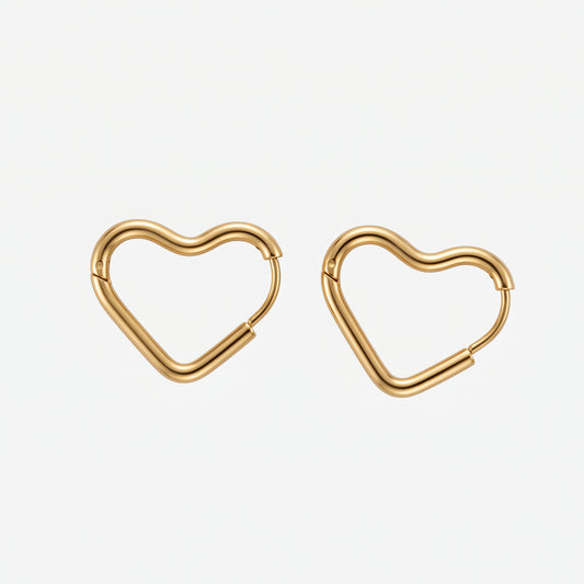 THE CHEL™ Heart Huggie Earrings